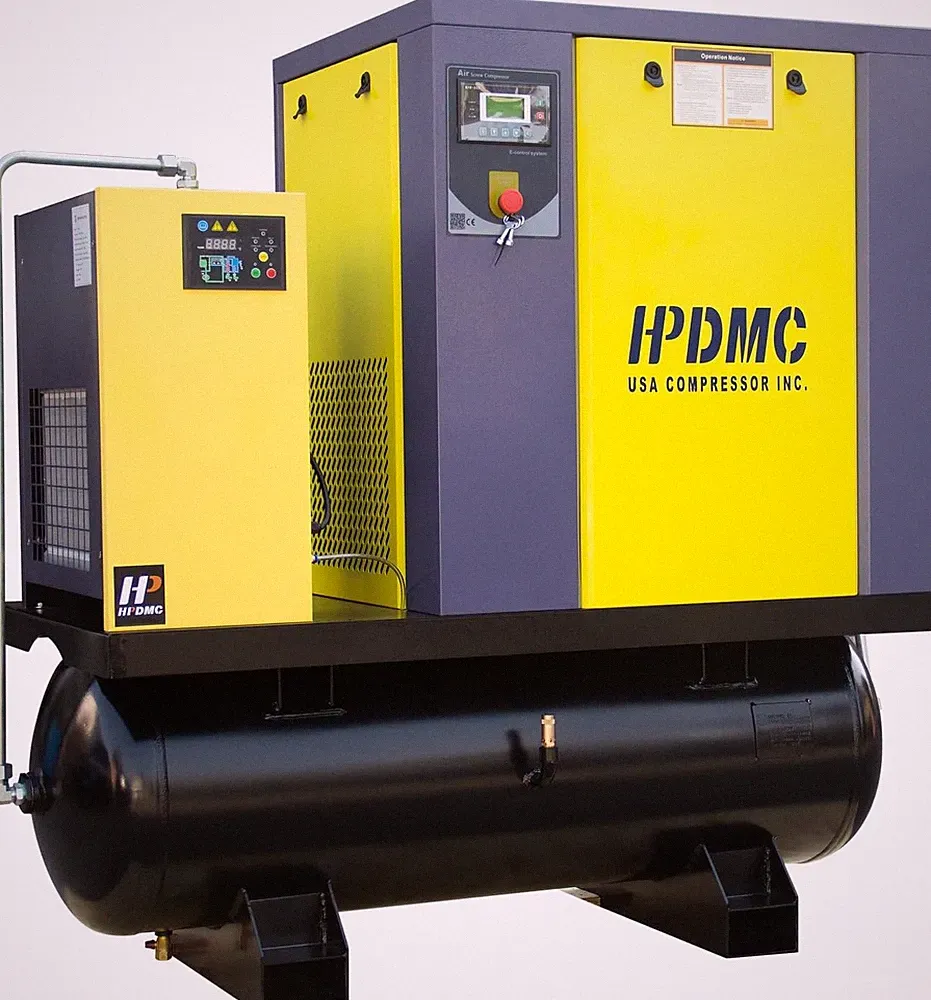 20HP All in One Variable Speed Rotary Screw Air Compressor Refrigerated Dryer