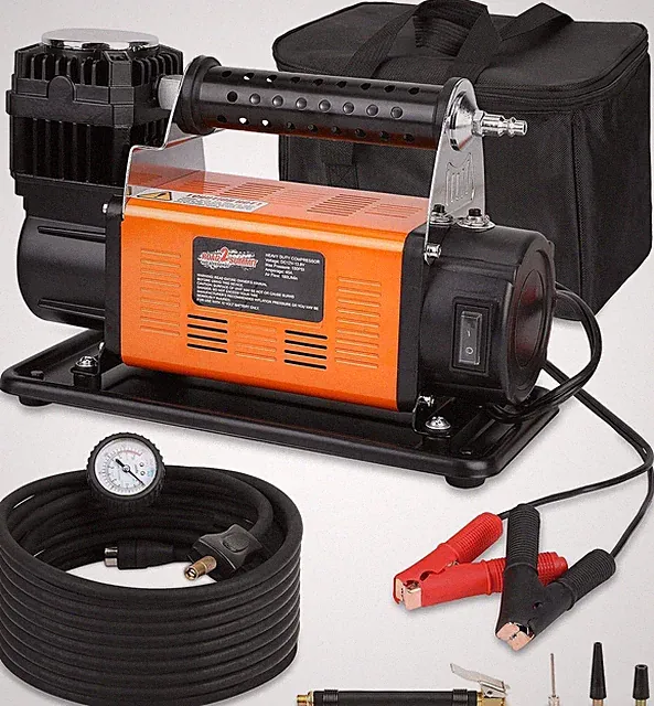 Heavy Duty Portable 12V Air Compressor Kit Inflate 6.35CFM (180L/ Min), Max 150P