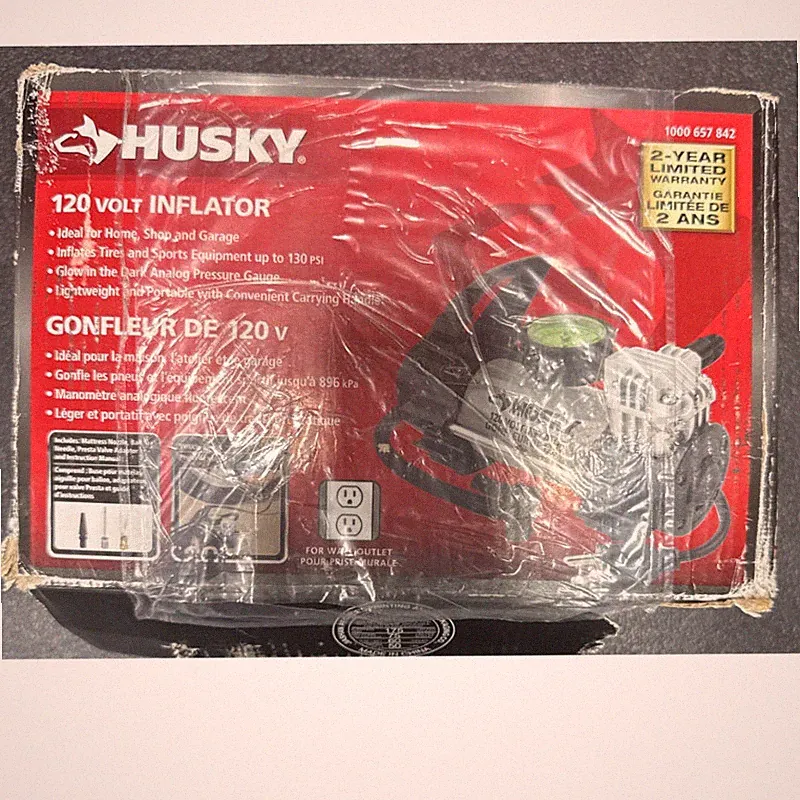 Husky 120V Electric Air Inflator Pump Tire Compressor Bike Ball Pump Used