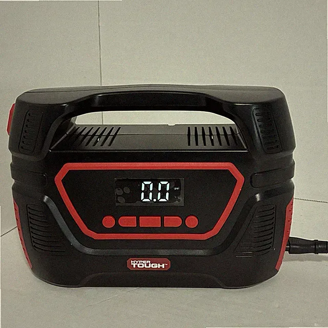 Hyper Tough Dual Power Digital Car Tire Inflator-DC 12V & 12V With All Chords