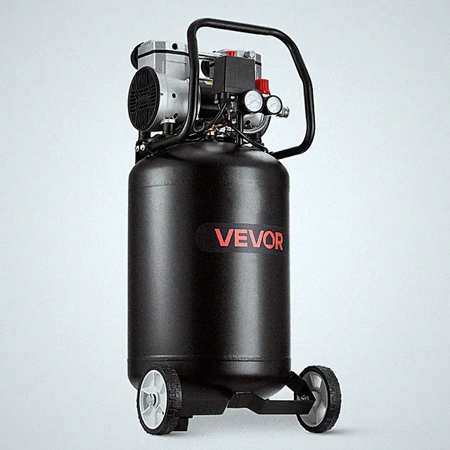 [New]14-Gallon Air Compressor,2HP 4.3 SCFM at 90PSI,Max 125PSI Pressure Oil-Free